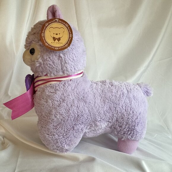 Amuse Macaron Kin Hsing Lavender Alpaca Plush 14"x12 " NWT I Love You Sweet - Picture 3 of 8